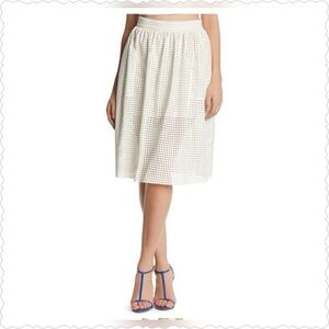 Chic White A-Line Skirt for Women